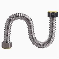 Ống mềm inox 304 dạng sóng – Ống cấp nước nóng lạnh, chống nổ, ren 1/2, 3/4, 1 inch