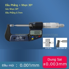 Pan Me Đo Ngoài Đầu Nhọn 0-25mm