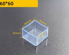 Nút bịt đầu ống vuông PVC trong suốt – Nắp chụp chân bàn ghế, ống sắt