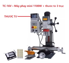 Máy phay mini đa năng 9516 – Khoan, phay, taro để bàn – Dùng cho gia công cơ khí nhẹ
