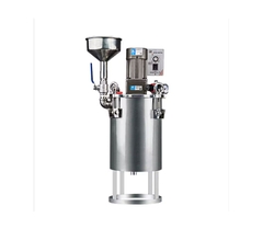 Thùng trộn keo áp suất điện inox – Có phễu nạp, cảm biến mức dung dịch