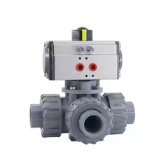 Van Bi Khí Nén Ba Chiều Kiểu Khớp Nối L/T Bằng Nhựa CPVC UQ624/5F-10S