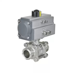 Van Bi Khí Nén Ba Mảnh Bằng Thép Không Gỉ 304 Q681F-16P