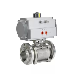 Van Bi Khí Nén Chân Không Ba Mảnh GB6070 Mặt Bích Rời GUQ