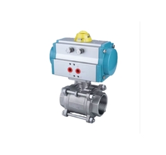 Van bi khí nén Q611F 3PC – thân inox 304, nối ren trong DN15, 20, 25, 32, 40, 50, 65, 80, 100