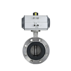 Van Bướm Mặt Bích Khí Nén Bằng Thép Không Gỉ 304 D641X-16P