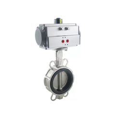 Van Bướm Khí Nén Bằng Thép Không Gỉ 304 D671X-16P DN80/100