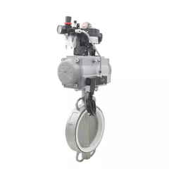Van Bướm Khí Nén Bằng Thép Không Gỉ D671F-16P