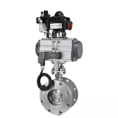 Van Bướm Khí Nén Mặt Bích Lệch Tâm Ba Lớp Chống Cháy Nổ D643W-16P