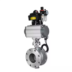 Van Bướm Khí Nén Mặt Bích Lệch Tâm Ba Lớp Chống Cháy Nổ D643W-16P