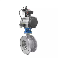 Van Bướm Khí Nén Mặt Bích Thép Không Gỉ D643W-16P