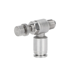 Van tiết lưu inox 304 SL – Van điều chỉnh tốc độ khí nén, giới hạn lưu lượng, điều chỉnh cho xi lanh, ren M5/01/02, ống Φ4/6/8