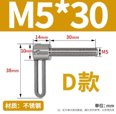 Vít tay inox L – Vít điều chỉnh nhanh, tháo lắp tiện lợi