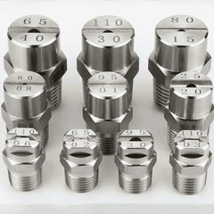 Vòi Phun Sương Hình Quạt Inox 304 Ren Ngoài 2 Điểm 65/95/110/01/08/03