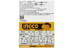 Máy bơm nước đẩy cao Ingco VPM3708 370W