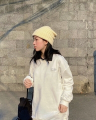 Áo Sweater Unisex tay dài My Sunshine - Trắng
