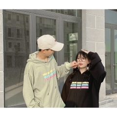 Áo khoác Hoodie Basic V1 100% cotton cao cấp - Đen