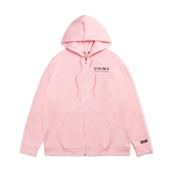 Áo khoác dây kéo Unime Hoodie Zip Flex 1.0 - Màu hồng
