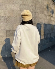 Áo Sweater Unisex tay dài My Sunshine - Trắng