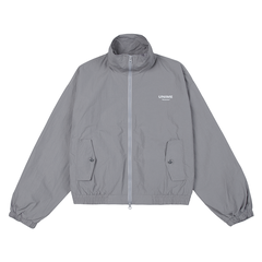 Áo khoác dù siêu nhẹ Crop Windbreaker khóa kéo 2 đầu W12024