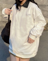 Áo Sweater Unisex tay dài My Sunshine - Trắng