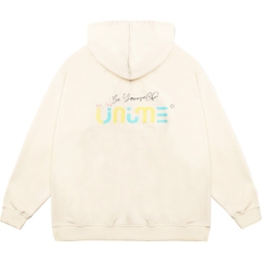 Áo khoác dây kéo Unime Hoodie Zip Flex 1.0 - Màu kem