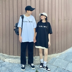 Áo thun Unime Tee V1 100% cotton cao cấp - Đen, Trắng