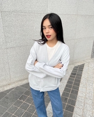 Áo Khoác Cardigan Nam/Nữ Unime Choose To Shine - Xám Xanh