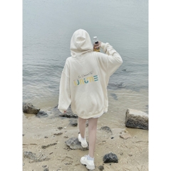 Áo khoác dây kéo Unime Hoodie Zip Flex 1.0 - Màu kem