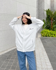 Áo Khoác Cardigan Nam/Nữ Unime Choose To Shine - Xám Xanh