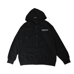ÁO KHOÁC NAM/NỮ HOODIE ZIP UNIME BASIC ESSENTIAL - ĐEN