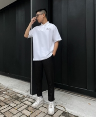 Áo polo basic trắng