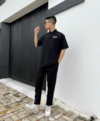 Áo polo đen