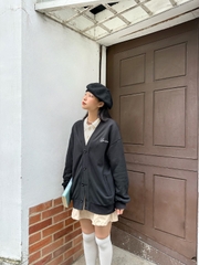 Áo Khoác Cardigan Nam/Nữ Unime Choose To Shine - Đen