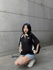 Áo Polo Zip phối màu Zippy Polo