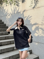 Áo Polo Zip phối màu Zippy Polo