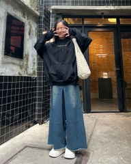 Áo Hoodie Unisex Nam/Nữ Unime Colorful- Đen