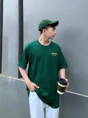 ÁO THUN NAM/NỮ UNIME BASIC LOGO - XANH LÁ