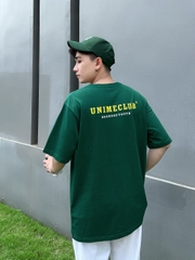 ÁO THUN NAM/NỮ UNIME BASIC LOGO - XANH LÁ