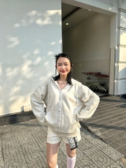 Áo khoác hoodie zip Unime Basic Logo Zipper