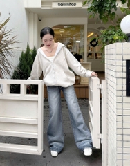 Áo khoác hoodie zip Unime Basic Logo Zipper