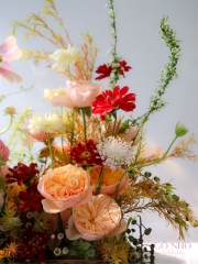 Hộp Hoa Gỗ 027 - Tone Đỏ