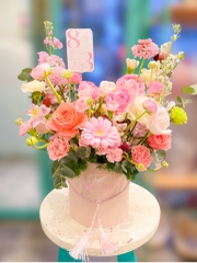 Hộp Hoa Tone Hồng 620