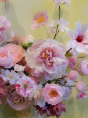 Tranh Hoa Lụa - Tone Hồng 107