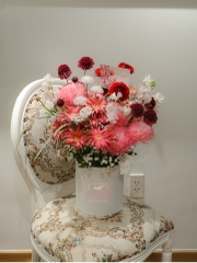 Hộp Hoa 028 - Tone Đỏ Hồng