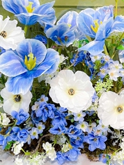 Hộp Hoa Vĩnh Cửu Tone Xanh 502