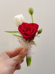 Hoa Cưới Tulip Phối Hồng Đỏ 260