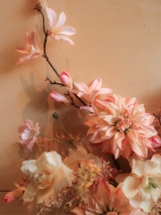 Tranh Hoa Lụa - Tone Cam (Nhỏ) 120