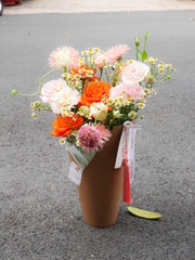 Cúp Hoa Tone Cam - Hoa Nhập Khẩu 202