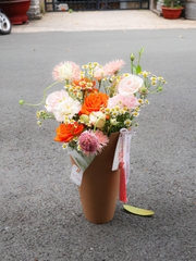 Cúp Hoa Tone Cam - Hoa Nhập Khẩu 202